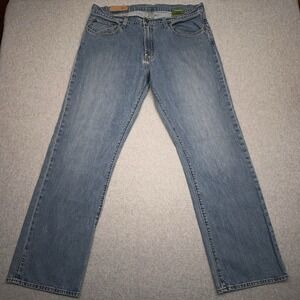 Vintage Y2K Gap 1969 Jeans Mens 37x32* Standard Fit Straight Leg‎ Med Flat Rock